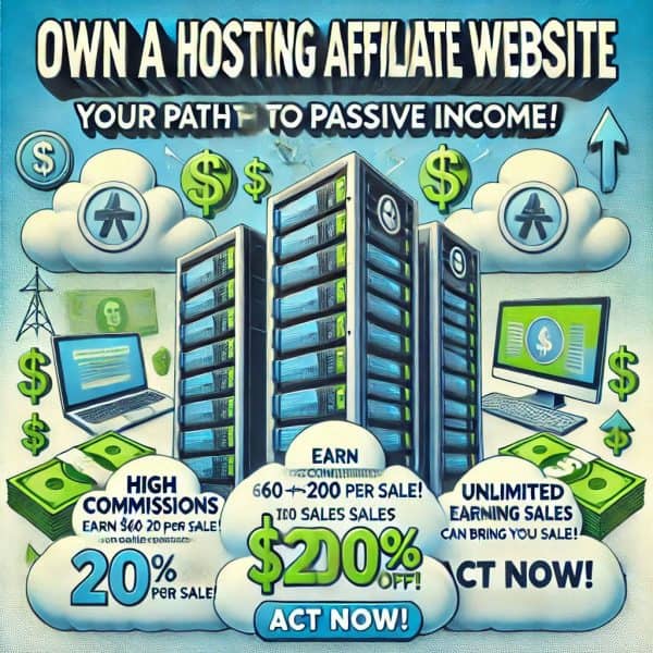 Own a Hosting Affiliate Website – Your Path to Passive Income!